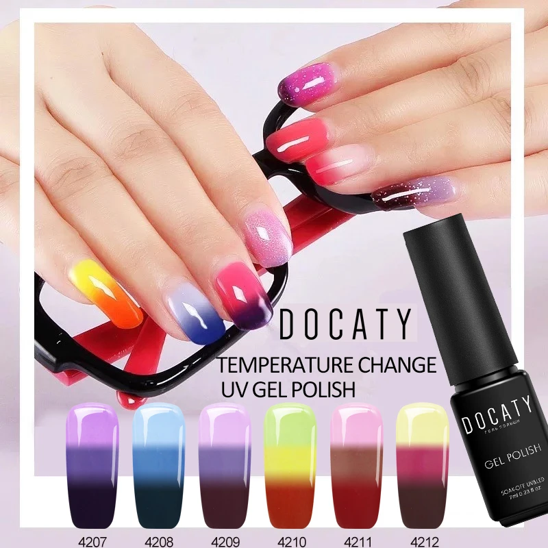 Docaty Lucky Nails Art Chameleon Thermal Hybrid Varnish Soak Off LED/UV Temperature Mood Color Changing Nail Polish Lacquer
Docaty Lucky Nails Art Chameleon Thermal Hybrid Varnish Soak Off LED/UV Temperature Mood Color Changing Nail Polish Lacquer