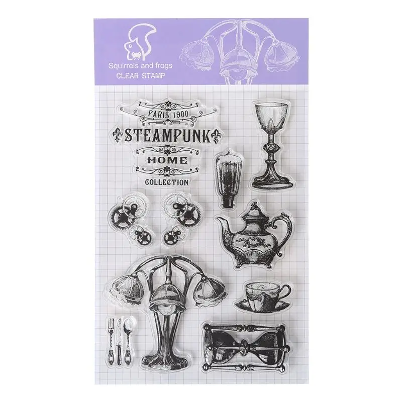 Steampunk Silicone Clear Stamp Cling Seal DIY Diary Scrapbooking Embossing Album Decor Craft Gift
Steampunk Silicone Clear Stamp Cling Seal DIY Diary Scrapbooking Embossing Album Decor Craft Gift
