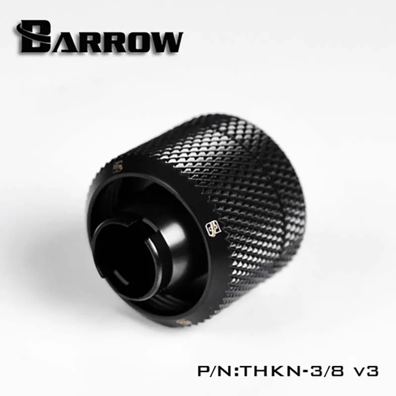 Barrow water cooler Hand Twist Connector Fittings for 1/2|3/8 Thick Tueb Black/Silver/White/Gold Water cooling heatsink gadget
Barrow water cooler Hand Twist Connector Fittings for 1/2|3/8 Thick Tueb Black/Silver/White/Gold Water cooling heatsink gadget
