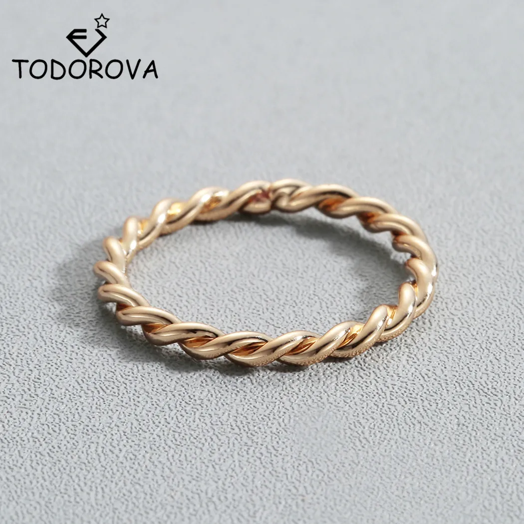 Todorova Simple Thin Twist Rope Ring Dainty Gold-color Stackable Midi Rings for Women Men Minimalist Jewelry
Todorova Simple Thin Twist Rope Ring Dainty Gold-color Stackable Midi Rings for Women Men Minimalist Jewelry