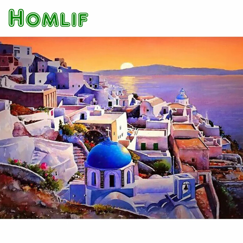 HOMLIF Diy diamond painting kits 40x30cm building in Greece square full diamond rhinestone decorative painting Free shipping Art
HOMLIF Diy diamond painting kits 40x30cm building in Greece square full diamond rhinestone decorative painting Free shipping Art