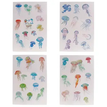 4 Pcs/Set DIY Materials Epoxy Resin Crafts Crystal Jellyfish Jewelry Making Filling Photo Album Sticker PVC Self Adhesive
4 Pcs/Set DIY Materials Epoxy Resin Crafts Crystal Jellyfish Jewelry Making Filling Photo Album Sticker PVC Self Adhesive