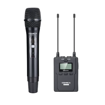 CoMica CVM-WM200D Professional Video Microphone MultiChannels UHF Wireless Mic 1 Hand-held Transmitter 1 Receiver 120M Recording
CoMica CVM-WM200D Professional Video Microphone MultiChannels UHF Wireless Mic 1 Hand-held Transmitter 1 Receiver 120M Recording