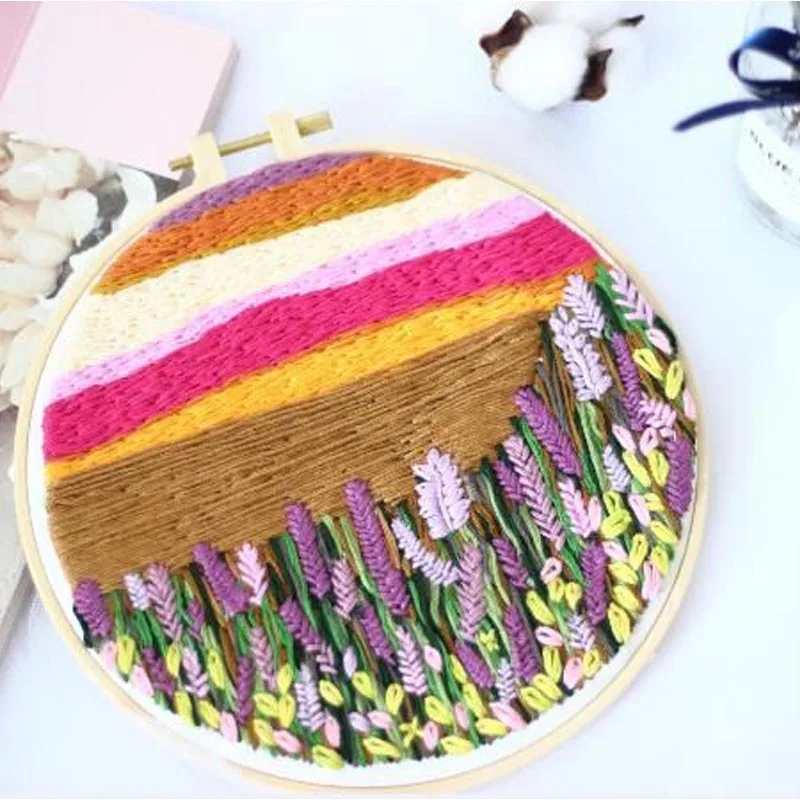 DIY Embroidery Kit landscape Flower Printed Cross Stitch Needlework Colorful Flower Painting Swing Handmade Craft Home Decor
DIY Embroidery Kit landscape Flower Printed Cross Stitch Needlework Colorful Flower Painting Swing Handmade Craft Home Decor