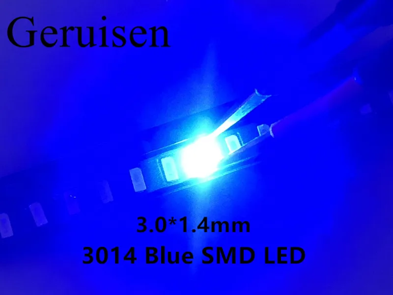 3014 Blue SMD Led High brightness emitting 3014 LED emitting diodes 20MA Forward Voltage:3.0-3 .3V 0.1W 220~250mcd Patch 50PCS
3014 Blue SMD Led High brightness emitting 3014 LED emitting diodes 20MA Forward Voltage:3.0-3 .3V 0.1W 220~250mcd Patch 50PCS