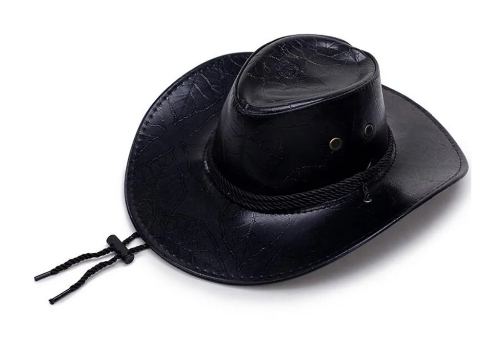 Фото Унисекс ковбойские шляпы Необычные западные искусственная кожа - купить