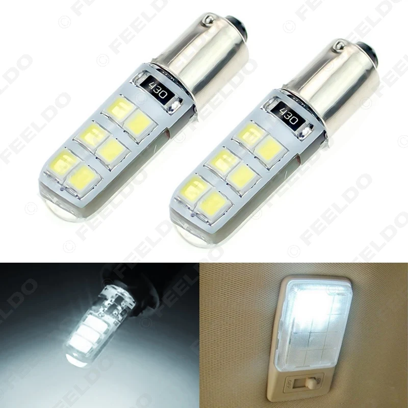 FEELDO 20Pcs White DC12V Car T4W BA9S 12SMD 2835 Chip Silicone Case LED License Plate Bulbs Lamp Door Light #FD-4645
FEELDO 20Pcs White DC12V Car T4W BA9S 12SMD 2835 Chip Silicone Case LED License Plate Bulbs Lamp Door Light #FD-4645