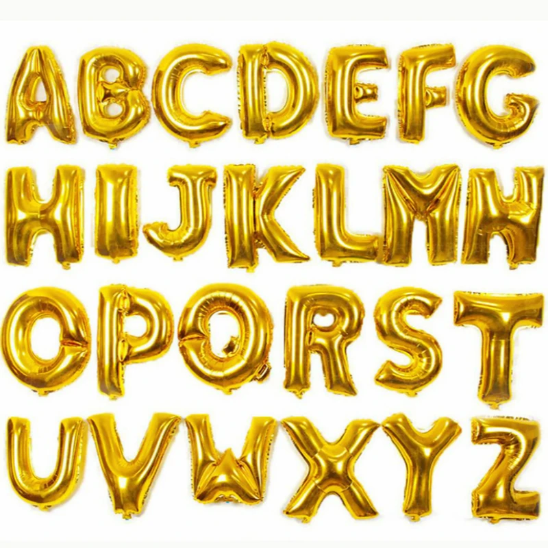 16 Inch Big Foil Birthday Balloons Air Golden Letter Balloon Figures Happy Birthday Party Decorations Kid Baloons Birthday Balon
16 Inch Big Foil Birthday Balloons Air Golden Letter Balloon Figures Happy Birthday Party Decorations Kid Baloons Birthday Balon