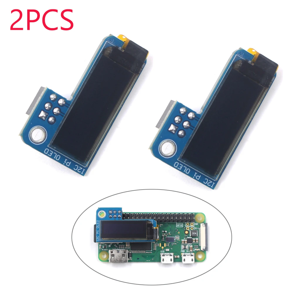 2Pcs PiOLED 0.91 inch IIC I2C 128x32 OLED Monochrome Screen Add-on for Raspberry Pi Zero SSD1306 Blue DC 3.3V FZ3579
2Pcs PiOLED 0.91 inch IIC I2C 128x32 OLED Monochrome Screen Add-on for Raspberry Pi Zero SSD1306 Blue DC 3.3V FZ3579