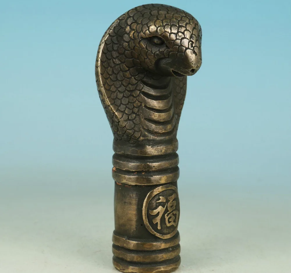 67110521+++Nice Chinese Bronze Collection Hand Carved Snake Statue Walking Stick Head
67110521+++Nice Chinese Bronze Collection Hand Carved Snake Statue Walking Stick Head
