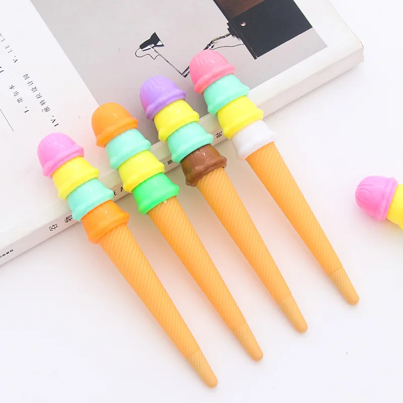 Sweet ice cream gel pens for writing Candy colored 0.5mm blue ink pen Stationery school office supplies Escolar
Sweet ice cream gel pens for writing Candy colored 0.5mm blue ink pen Stationery school office supplies Escolar