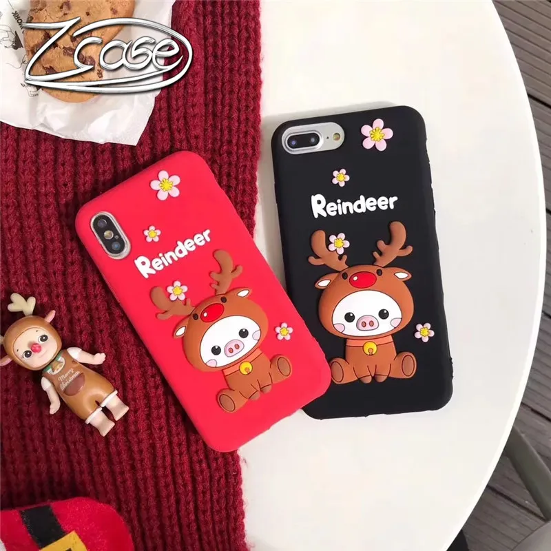 Christmas gifts Cartoon Silicone Phone Case For iPhone 7 8 Plus XS MAX XR Cute Soft Reindeer Cover For iPhone X 6 6S Plus Fundas
Christmas gifts Cartoon Silicone Phone Case For iPhone 7 8 Plus XS MAX XR Cute Soft Reindeer Cover For iPhone X 6 6S Plus Fundas