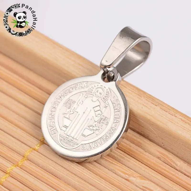 Flat Round with San Benito & Word 304 Stainless Steel Charms, Stainless Steel Color, 14x12x1.2mm, Hole: 4x6.5mm
Flat Round with San Benito & Word 304 Stainless Steel Charms, Stainless Steel Color, 14x12x1.2mm, Hole: 4x6.5mm