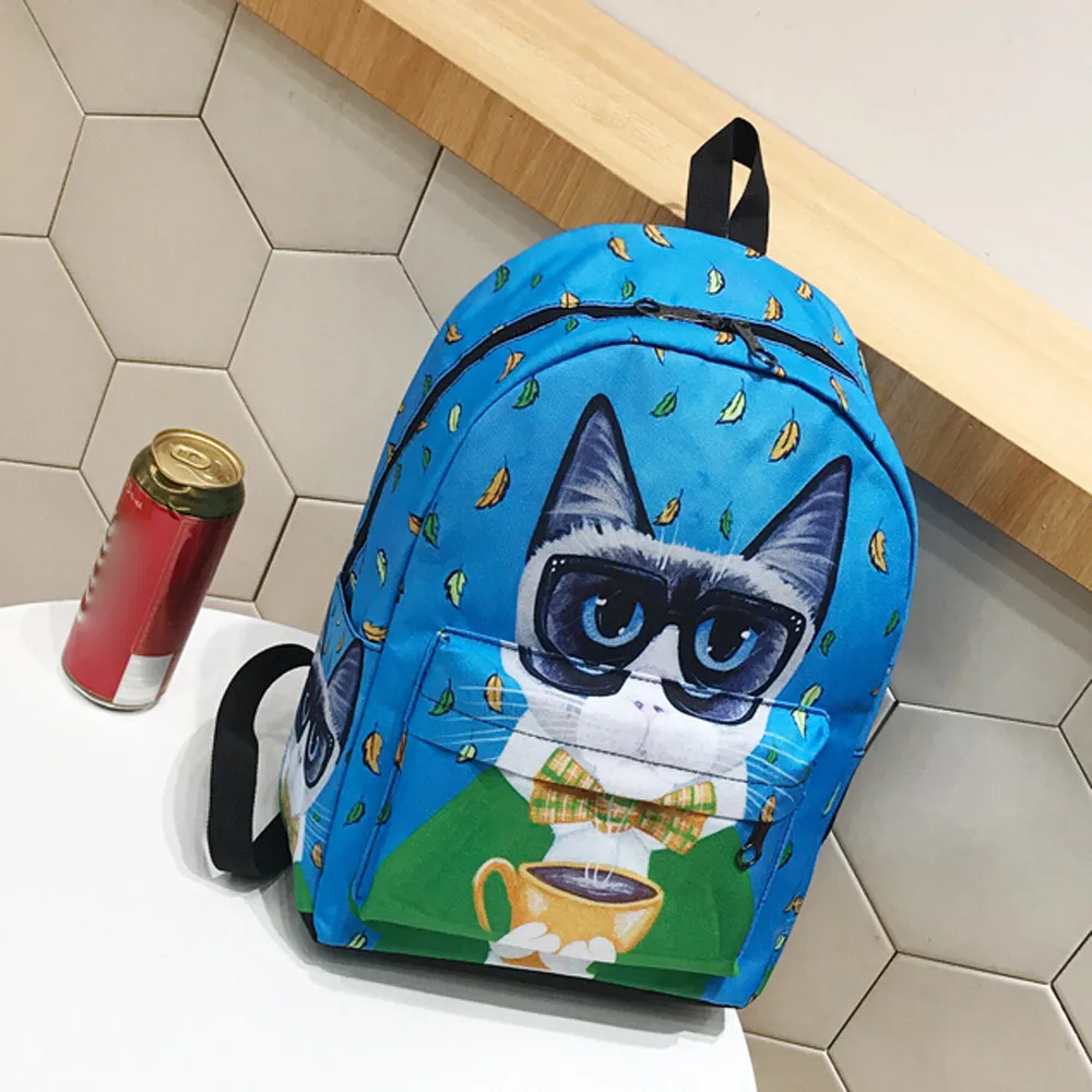 Cute Women Men Casual Backpack Denim Cat Printing School Backpack for Teenage Boys Girls Student Bagpack Bag #T
Cute Women Men Casual Backpack Denim Cat Printing School Backpack for Teenage Boys Girls Student Bagpack Bag #T