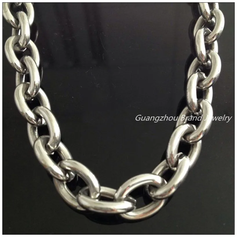 8"-40" Huge Heavy 316L Stainless Steel Silver Big O Link Chain Men's Boy's Necklace High Quality 14mm Not Fades Jewelry Cool
8"-40" Huge Heavy 316L Stainless Steel Silver Big O Link Chain Men's Boy's Necklace High Quality 14mm Not Fades Jewelry Cool