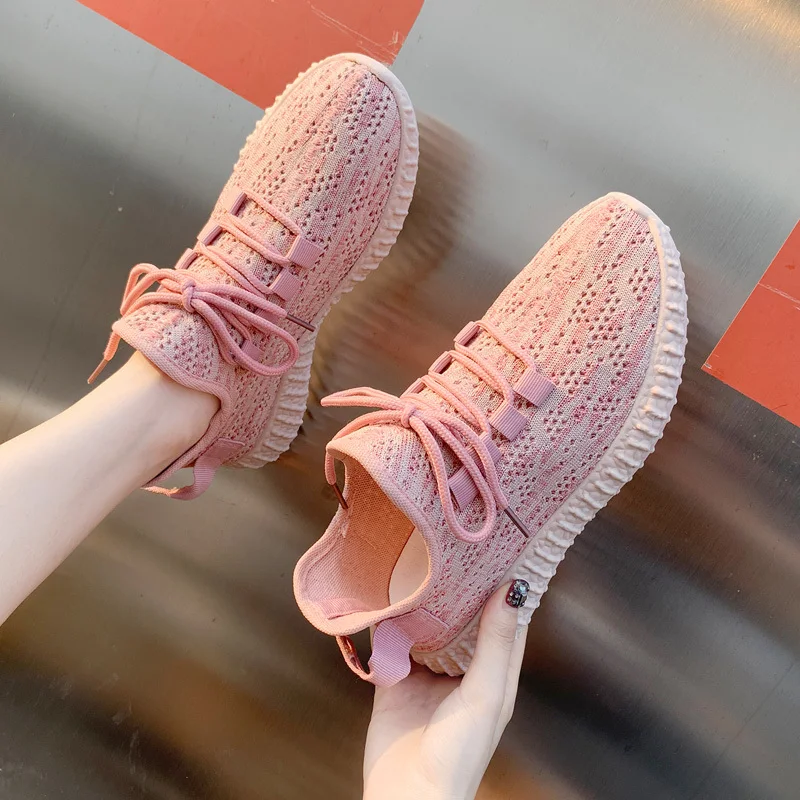 Women Shoes Sneakers Breathable Knitted Mesh Sneakers Women Basket Femme Summer Autumn Flat Vulcanized Shoes Pink Black White
Women Shoes Sneakers Breathable Knitted Mesh Sneakers Women Basket Femme Summer Autumn Flat Vulcanized Shoes Pink Black White