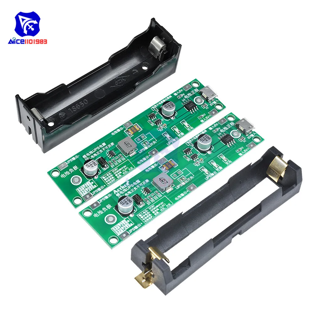 Micro USB 5V 18650 Lithium ion Battery Over Current Protection Module Charger Board Boost Step Up Module UPS DIP SMT DIY Kit
Micro USB 5V 18650 Lithium ion Battery Over Current Protection Module Charger Board Boost Step Up Module UPS DIP SMT DIY Kit