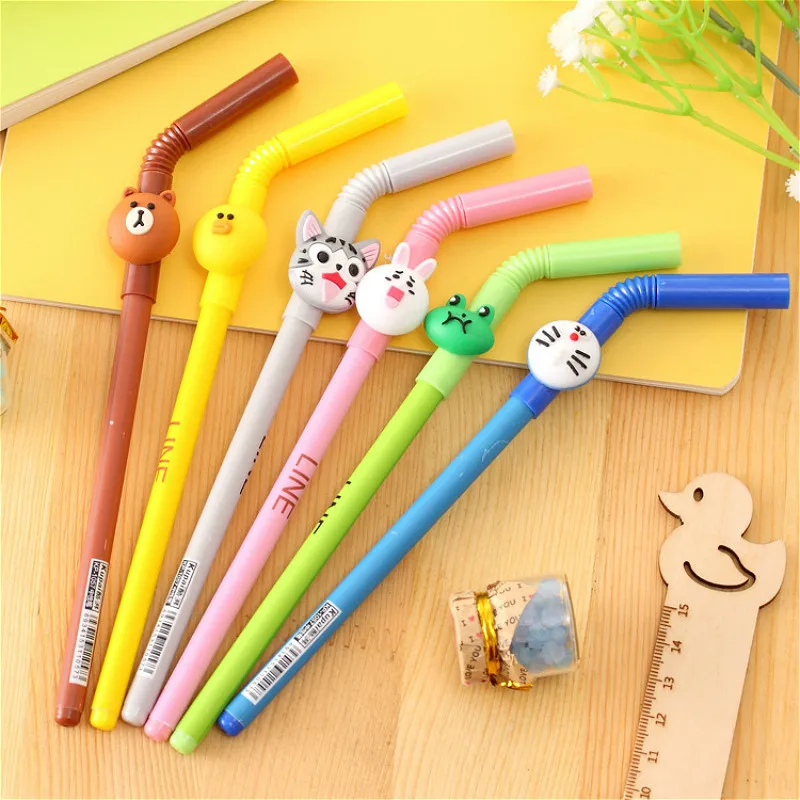 0.38mm Kawaii ballpoint pen creativos Cartoon cute Straw pattern school office Supplies Stationery Christmas black refill
0.38mm Kawaii ballpoint pen creativos Cartoon cute Straw pattern school office Supplies Stationery Christmas black refill