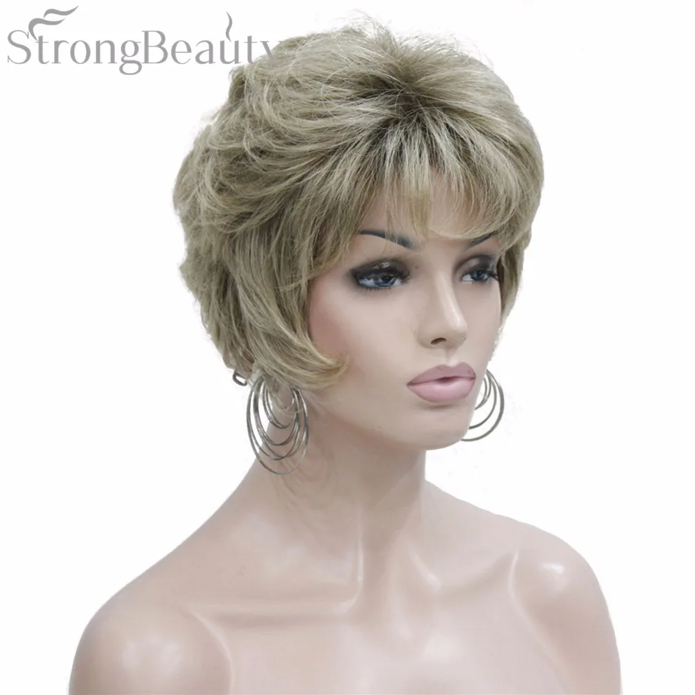 Strong Beauty Synthetic Fake Ombre Light Brown Short Curly Wigs With Bangs For Black Women Heat Resistant Natural Wig
Strong Beauty Synthetic Fake Ombre Light Brown Short Curly Wigs With Bangs For Black Women Heat Resistant Natural Wig