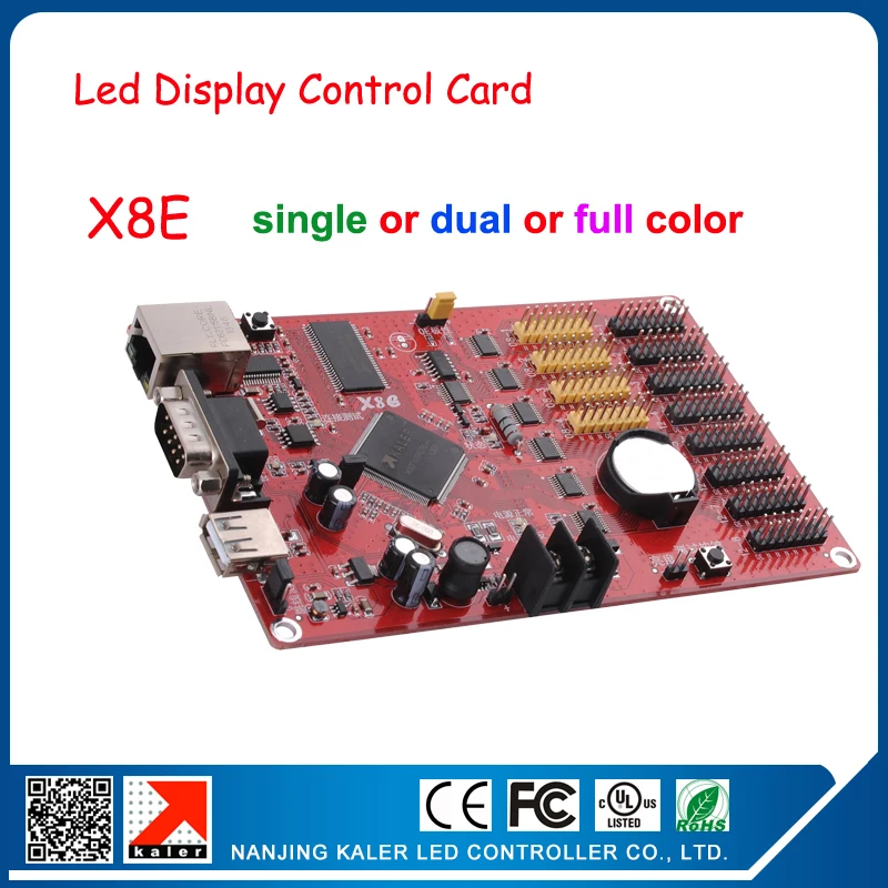 LED display controller card strip screen control card serial ethernet usb port X8E 128*9999 pixel easy operate led display card
LED display controller card strip screen control card serial ethernet usb port X8E 128*9999 pixel easy operate led display card