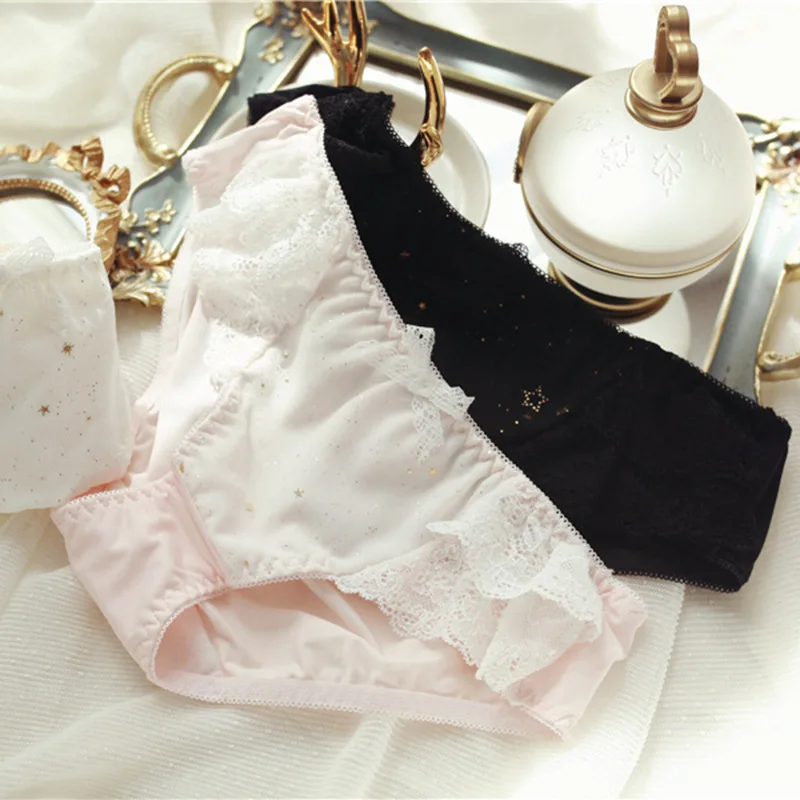 SP&CITY Sweet Lace Bow Panties Lolita Golden Stars Seamless Sense Underwear Sexy Luxury Briefs Transparent Lingerie Female Thong
SP&CITY Sweet Lace Bow Panties Lolita Golden Stars Seamless Sense Underwear Sexy Luxury Briefs Transparent Lingerie Female Thong