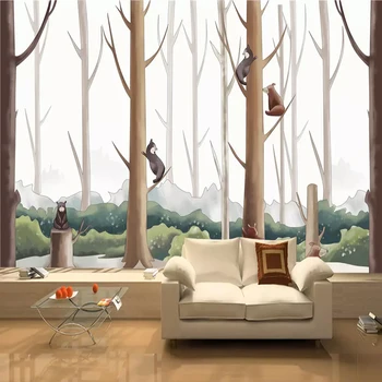 3D Wallpaper Cartoon Abstract Branch Squirrel Nature Mural Wall Painting Kid's Room Study Living Room Backdrop Wall Modern Mural
3D Wallpaper Cartoon Abstract Branch Squirrel Nature Mural Wall Painting Kid's Room Study Living Room Backdrop Wall Modern Mural