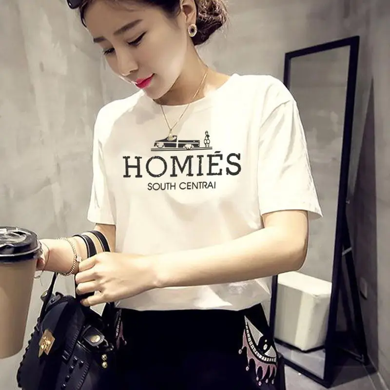 Summer 2019 New Printed Short-sleeved Women's T-shirts Loose Korean Edition Half-sleeved Students'Girls
Summer 2019 New Printed Short-sleeved Women's T-shirts Loose Korean Edition Half-sleeved Students'Girls
