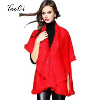 New Spring Women Rabbit Fur Coat Collar Cashmere Cardigan Poncho And Caps Women Red Knitted Fur & Faux Fur Poncho Coat
New Spring Women Rabbit Fur Coat Collar Cashmere Cardigan Poncho And Caps Women Red Knitted Fur & Faux Fur Poncho Coat