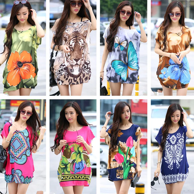 Summer 2019 T Shirt Women Top Floral Print Cute T-shirts For Women Short Sleeve Plus Size Long Tunic Female T-shirt Poleras Muje
Summer 2019 T Shirt Women Top Floral Print Cute T-shirts For Women Short Sleeve Plus Size Long Tunic Female T-shirt Poleras Muje