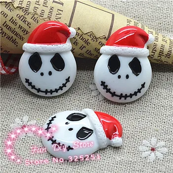 Jack Skellington in Santa Hat the Nightmare Before Christmas flat back cabochon crafts 22*29mm 50pcs/lot
Jack Skellington in Santa Hat the Nightmare Before Christmas flat back cabochon crafts 22*29mm 50pcs/lot