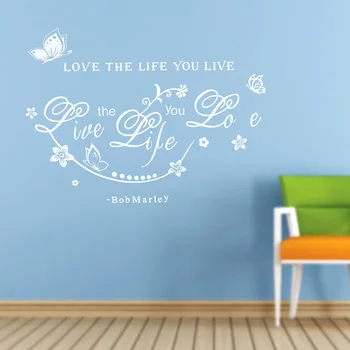 LESUPERAY Bob Marley Quote Love The Life You Live Art Wall Sticker Decals Decor Removable wallpapers
LESUPERAY Bob Marley Quote Love The Life You Live Art Wall Sticker Decals Decor Removable wallpapers