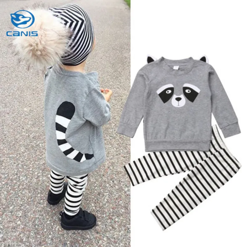 2018 CANIS Baby Set Infant Newborn Outfit Baby Boy Girl Cute Tops Rompers Raccoon Playsuit Clothes Pants1-5T
2018 CANIS Baby Set Infant Newborn Outfit Baby Boy Girl Cute Tops Rompers Raccoon Playsuit Clothes Pants1-5T