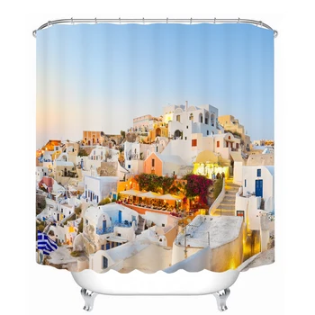 City Building Pattern 3D Shower Curtain Polyester Fabric Waterproof Shower Curtain Eco-Friendly Bathroom Curtain Home 
City Building Pattern 3D Shower Curtain Polyester Fabric Waterproof Shower Curtain Eco-Friendly Bathroom Curtain Home