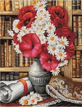 Bouquet in the library Framed Pictures Painting By Numbers Painting and Calligraphy DIY Coloring By Numbers on Canvas
Bouquet in the library Framed Pictures Painting By Numbers Painting and Calligraphy DIY Coloring By Numbers on Canvas