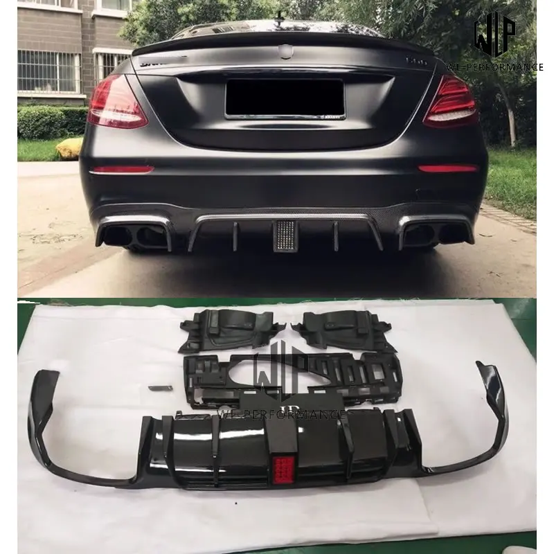 W213 E300 High quality carbon fiber Rear diffuser with LED lights for Mercedes Benz W213 E200 Car body kit 2016
W213 E300 High quality carbon fiber Rear diffuser with LED lights for Mercedes Benz W213 E200 Car body kit 2016