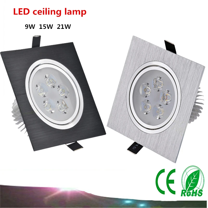 10PCS Square Downlight 9W 15W 21W LED Downlight Embedded Ceiling Light Interior Light Driver LED Grille Light
10PCS Square Downlight 9W 15W 21W LED Downlight Embedded Ceiling Light Interior Light Driver LED Grille Light