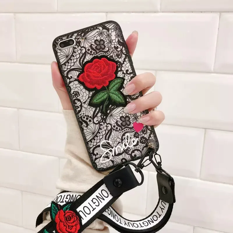 Fashion Sexy Lace Case Rose Flower Cover Cases For Huawei P8 Lite 2017 P9 Lite P10 Plus Honor 8 9 V8 V9 Lanyard Phone Cover
Fashion Sexy Lace Case Rose Flower Cover Cases For Huawei P8 Lite 2017 P9 Lite P10 Plus Honor 8 9 V8 V9 Lanyard Phone Cover