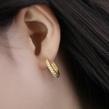 Women's Authentic 925 Sterling silver White/ Gold Hoop Huggie Earrings FINE jEWELRY E448
Women's Authentic 925 Sterling silver White/ Gold Hoop Huggie Earrings FINE jEWELRY E448