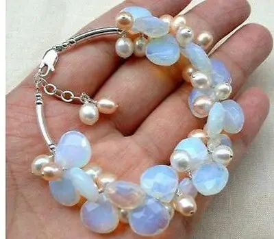 Exquisite Salt Water Pearl & Moonstone Bracelet AAA style Fine jewe Noble 100% Natural stone 5.26
Exquisite Salt Water Pearl & Moonstone Bracelet AAA style Fine jewe Noble 100% Natural stone 5.26