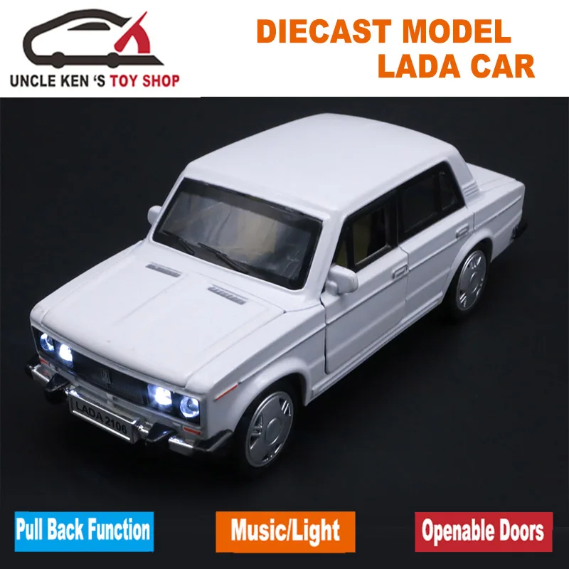 1:32 Scale Model LADA Vehicle, 14cm Length Boys Metal Car, Kids Alloy Toys With Pull Back Function/Light/Sound
1:32 Scale Model LADA Vehicle, 14cm Length Boys Metal Car, Kids Alloy Toys With Pull Back Function/Light/Sound