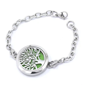 2017 New DIY Fashion Jewelry Glaze Life Trees Chain Link Round Stainless Steel Essential Oil Diffusing Perfume Locket Bracelet
2017 New DIY Fashion Jewelry Glaze Life Trees Chain Link Round Stainless Steel Essential Oil Diffusing Perfume Locket Bracelet