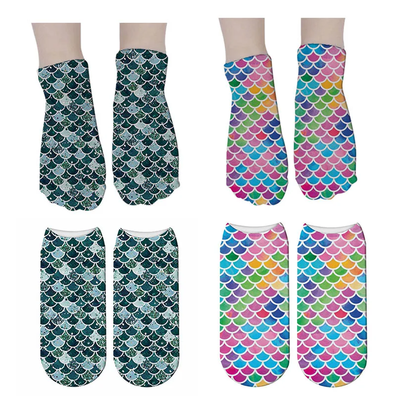 2019 New Arrival Fish scale pattern 3D Printed short socks women low Harajuku Ankle Socks Women's cotton Socks Meias 7S-ZWS42
2019 New Arrival Fish scale pattern 3D Printed short socks women low Harajuku Ankle Socks Women's cotton Socks Meias 7S-ZWS42