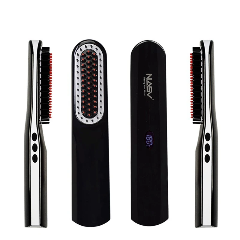 USB Portable Straight Hair Comb Fast Electric LED Indicator Hair Beard Straightener Combs Brush
USB Portable Straight Hair Comb Fast Electric LED Indicator Hair Beard Straightener Combs Brush