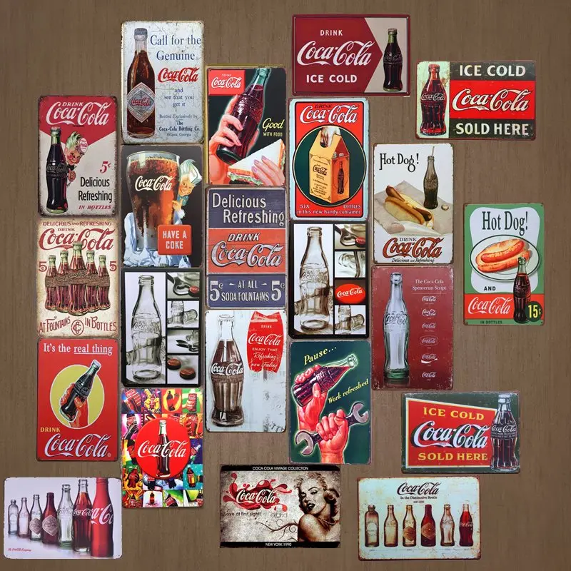 Ice Cold Drinks Decoration Coke Cola Metal Tin Signs Classic Poster Vintage Plaque Pub Bar Club Cafe Shop Home Wall Decor
Ice Cold Drinks Decoration Coke Cola Metal Tin Signs Classic Poster Vintage Plaque Pub Bar Club Cafe Shop Home Wall Decor
