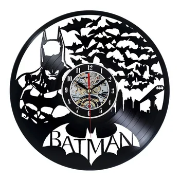 LED Light Personalized Hollow Black Round Batman CD Record Clock Creative and Antique Style Vinyl Record Hanging Wall Clock
LED Light Personalized Hollow Black Round Batman CD Record Clock Creative and Antique Style Vinyl Record Hanging Wall Clock