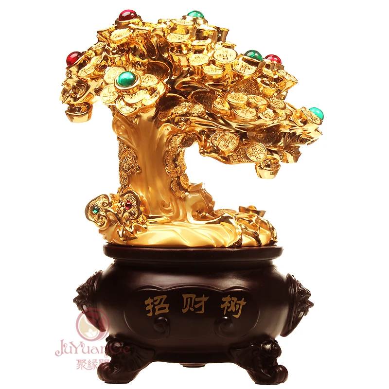 crafts copper Bronze art Pachira decoration lucky tree opening gifts Large home accessories
