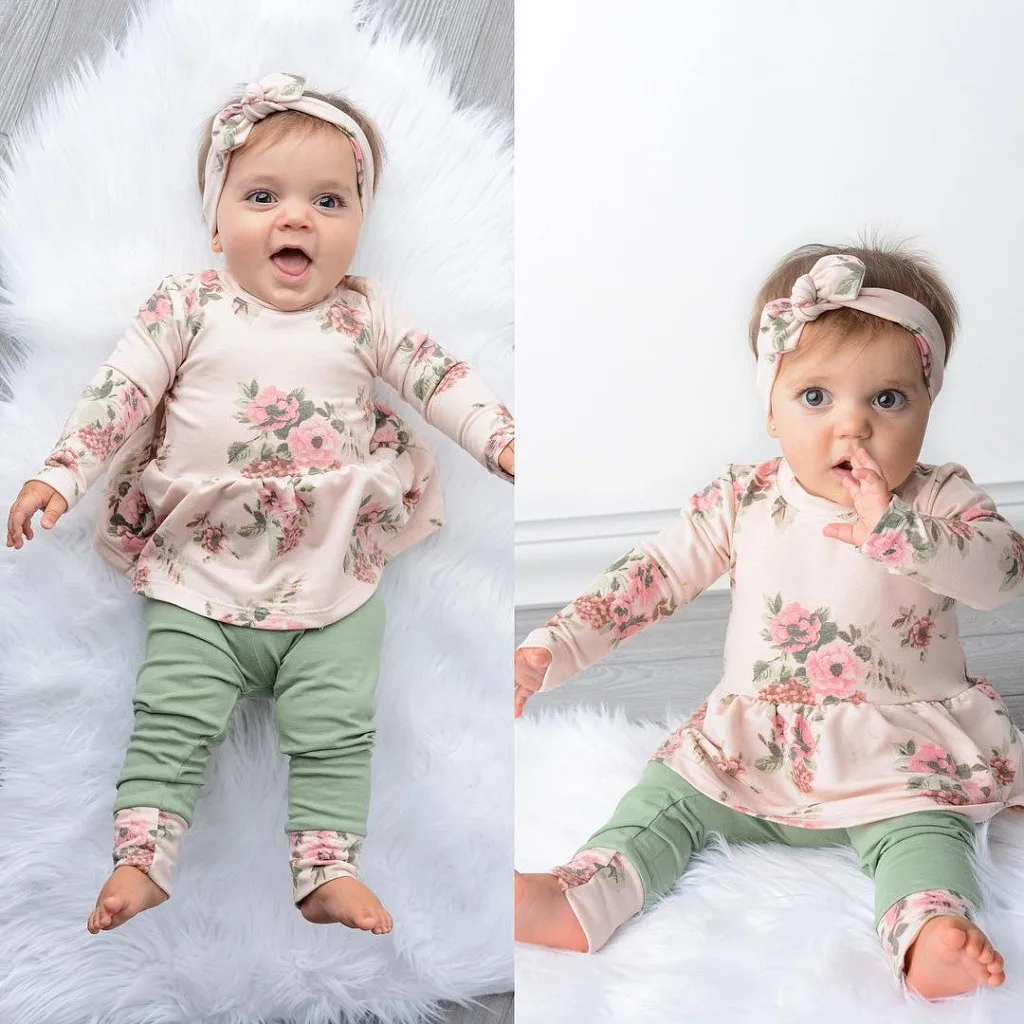 Korean Version Infant Girl Clothing Baby Girl Long Sleeve Floral Tops Dress Pants Dot Leggings Clothes yenidogan newk giyim
Korean Version Infant Girl Clothing Baby Girl Long Sleeve Floral Tops Dress Pants Dot Leggings Clothes yenidogan newk giyim