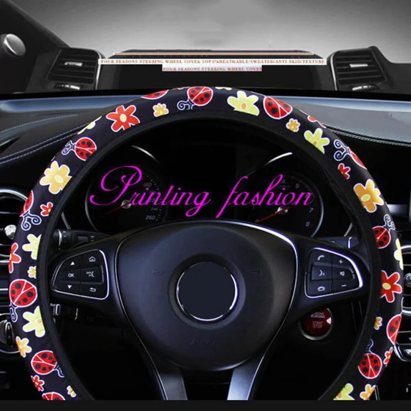 1PC Car Steering Wheel Cover Protection Elegant Cartoon Flower Embroidery Car Steering Wheel Cover 38cm 15" For women
1PC Car Steering Wheel Cover Protection Elegant Cartoon Flower Embroidery Car Steering Wheel Cover 38cm 15" For women