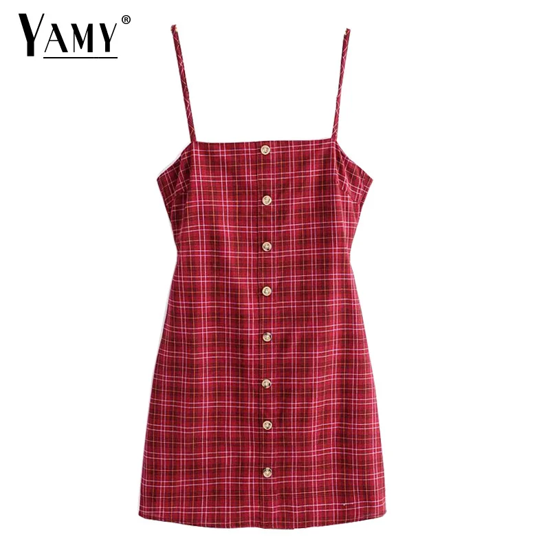 Summer dress 2019 vintage red plaid button backless bow tie sexy dress elegant boho short mini dress casual vestidos
Summer dress 2019 vintage red plaid button backless bow tie sexy dress elegant boho short mini dress casual vestidos