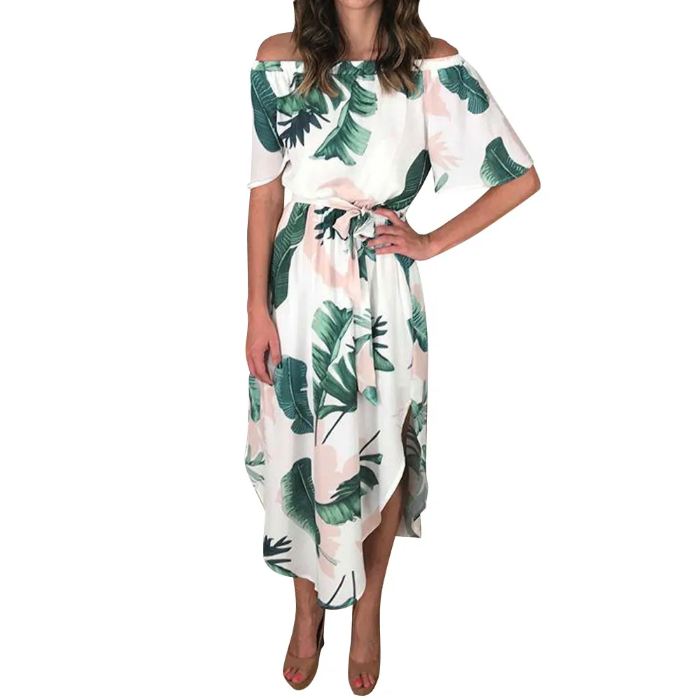 Women Floral Leaves Print Party Clubwear Cold Off Shoulder Bohe Beach Dress vestidos juveniles mujer poreo and beach tunics
Women Floral Leaves Print Party Clubwear Cold Off Shoulder Bohe Beach Dress vestidos juveniles mujer poreo and beach tunics